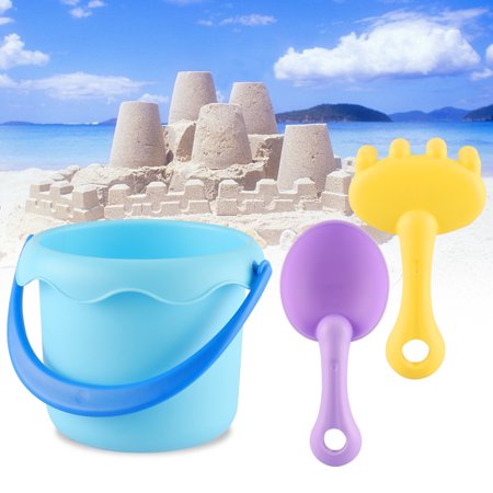 3Pcs Beach Toys Set for Kids Toddlers Beach Sand Toy Set Including Bucket, Shovel Toys,