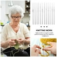 thumbnail image 3 of ifundom Smooth Stainless Steel Crochet Hooks with Comfort Grip, Yarn Crafts Knitting Needles Set of 3 for Projects, 3 of 6