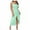 Green, variant on RYRJJ Ruched Summer Dresses for Women Trendy Eyelet Sleeveless High Waist Wrap Split Beach Maxi Dresses Cocktail Party Sundress(Black,S)