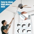 thumbnail image 3 of AMERTEER 6Pcs Microfiber Duster Cleaning Duster Kit with Extension Long Handle Bendable Feather Duster Detachable Gap Duster Cleaner for Ceiling Fan Cobweb Blinds, 3 of 7