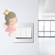 thumbnail image 4 of Adhesivo de pared 3D de resina con alas de ángel para habitación infantil, ideal para interruptor y enchufe de pared. corona, 4 of 9