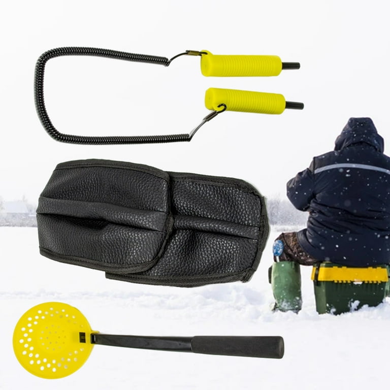 UDIYO 1 Set Winter Fishing Safety Kit Retractable Ice Pick Long