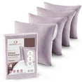 thumbnail image 6 of CIRCLESHOME Throw Pillow Protectors - 100% Cotton Breathable Pillowcases - 20 X 20 Square Pillowcases - Protects Pillows from Dirt, Dust and Debris (Square Pillow - 4 Pack- 20x20), 6 of 9