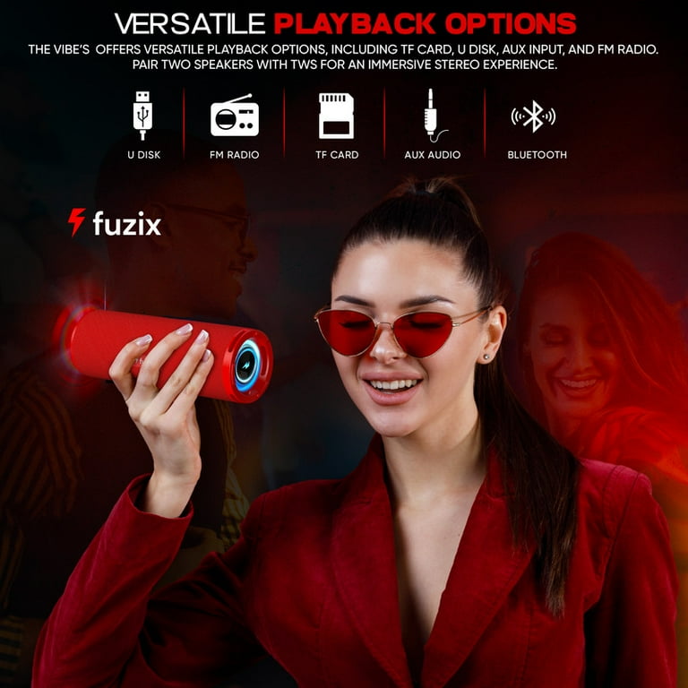wireless speaker❤️ Portable Bluetooth Speaker IPX7 Waterproof, 30W Loud Sound