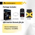 thumbnail image 3 of Remote2program Self Programmable Car Key Fob Keyless Entry Replacement for Acura with FCC: N5F0602A1A (3 Buttons) C88, 3 of 3