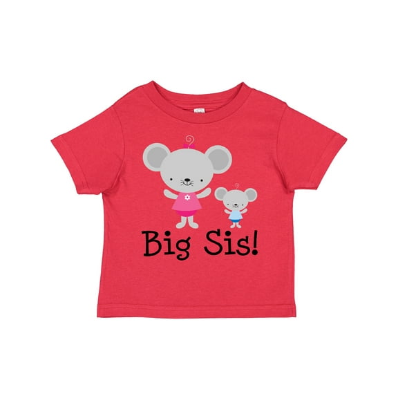 Inktastic Big Sis with Lil Bro Girls Sister Announcement Girls Toddler T-Shirt