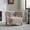 Natural Wood + Wheat + Boucle + Rubber Wood, variant on Boucle Upholstered Accent Arm Chair, with Rubber Wood Legs, Modern Cozy Single Sofa Chair, for Living Room Bedroom, Wheat