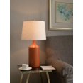 thumbnail image 4 of Kenroy Home 33159ORNG Crayon Table Lamps, Medium, Matte Orange Ceramic, 4 of 6