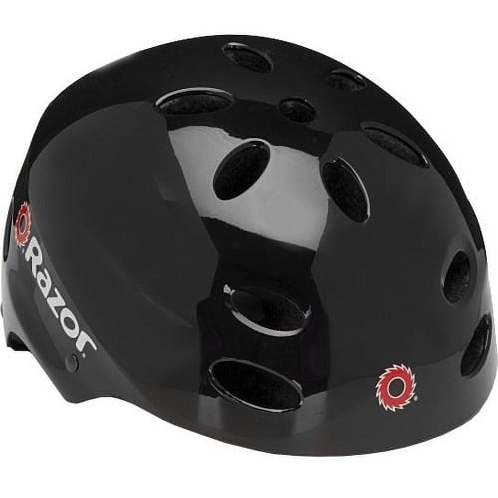 Razor V17 Multi-Sport Youth Helmet, Glossy Black