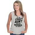 thumbnail image 3 of Crazy Aunt Funny Fave Auntie Present Tank Top Tee Shirt Women Brisco Brands S, 3 of 6