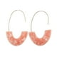 thumbnail image 2 of Pendientes en forma de U Sonducket con estampado de leopardo rosa, 2 of 6
