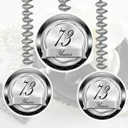 73 YEARS CLASSY BLACK DANGLER (3 COUNT) by Partypro