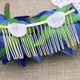 thumbnail image 2 of Shisuyan 2 Pcs Peigne Double Peluche Rose pour Femmes Filles Mariée (Bleu), 2 of 8