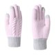 thumbnail image 2 of Guantes de lana de punto para hombre y mujer, resistentes al viento, cálidos y gruesos, para exteriores, para adultos, para mujer, 2 of 3