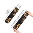 thumbnail image 4 of Naloa Pug Wearing Sunglasses Flowers Ankle Socks for Women Non Slip Socks No Show Socks Classic Low Cut Casual Socks Casual Socks, 4 of 7