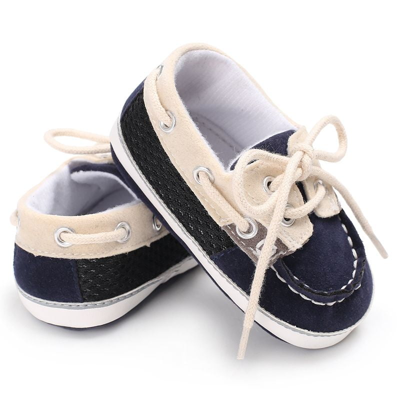 Weixinbuy Baby Boys Girls Star Pattern Soft Sole Non Slip Boat Shoes Moccasins