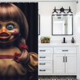 thumbnail image 6 of Annabelle Shower Curtain, Bath Curtain Bathroom Home Decor Waterproof Polyester for Bathroom with 12 Hooks 64.17x70.87Inch（163x180cm）, 6 of 7