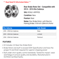 thumbnail image 2 of Rear Brake Rotor Set - Compatible with 2014 - 2016 Kia Cadenza 2015, 2 of 2