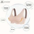 thumbnail image 3 of Joyshaper Seamless Push-up Bra No Underwire Soft Full Coverage Bra Wide Strap Bras, 3 of 6