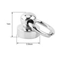 thumbnail image 2 of 10Pcs Brass Rivet Studs Screw Back Round Ring Head DIY Leathercraft Parts with Pull Ring Metal Rivet Studs, 2 of 9