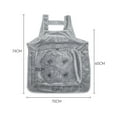 thumbnail image 2 of Herrnalise Cat Apron Carrier, Adjustable Cat Chest Carrier with Holes, Breathable Cat Carrier Pouch, Soft Cat Front Carrier Chest for Within 7.5kg Pets Soft-Sided Carriers, 2 of 4