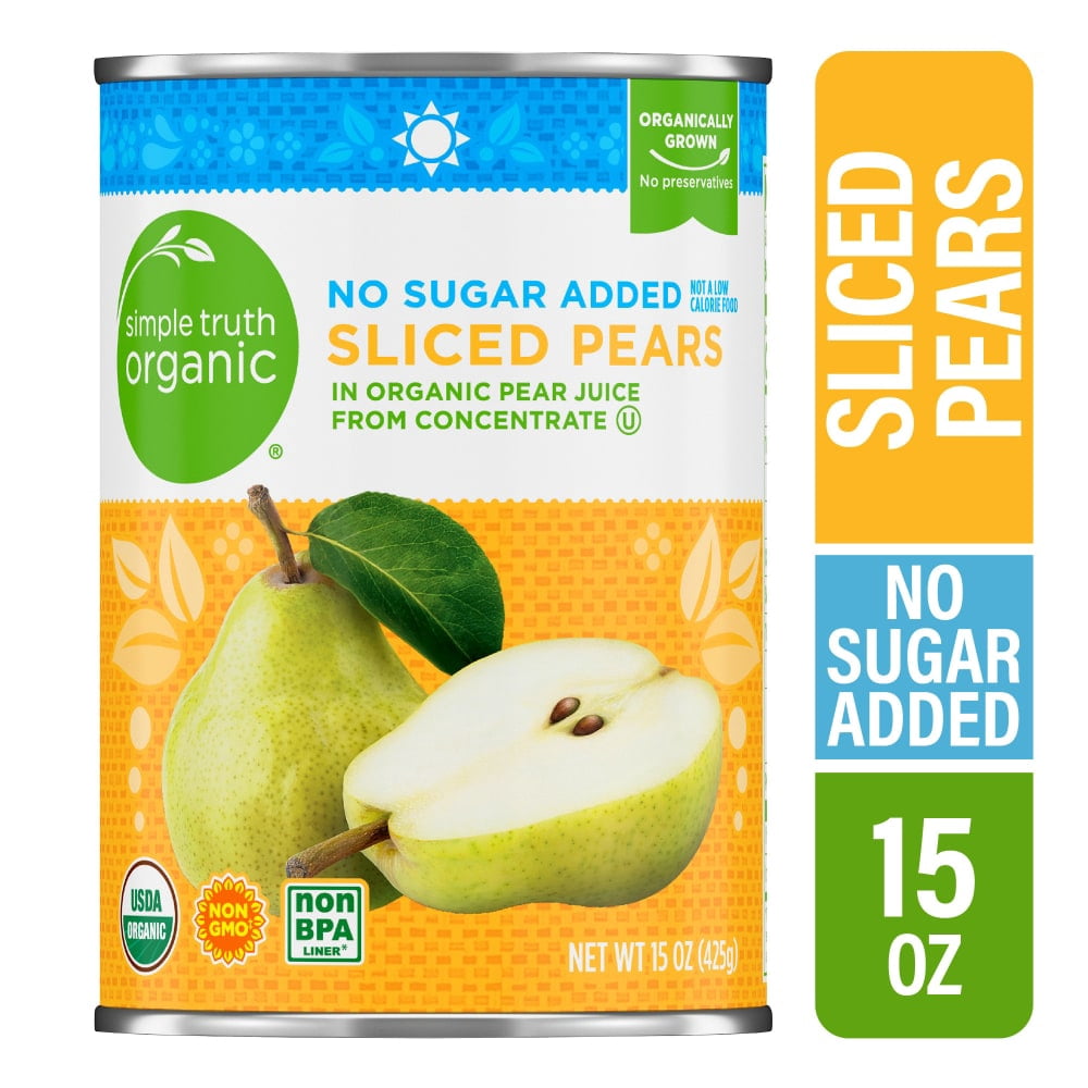 Simple Truth Canned Sliced Pears in Pear Juice 15 oz - 5 Pack