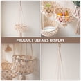 thumbnail image 4 of unbranded Cesta Colgante Beige De De Resistente Para Almacenamiento Y, 4 of 7