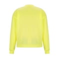 thumbnail image 6 of CaComMARK Shirts for Men's Basic Solid Color Sweatshirts Long Sleeve Round Neck Relaxed Fit Tops with Raw Hem Yellow-H L, 6 of 6