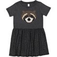 thumbnail image 3 of Inktastic Raccoon Animal Face Girls Toddler Dress, 3 of 5