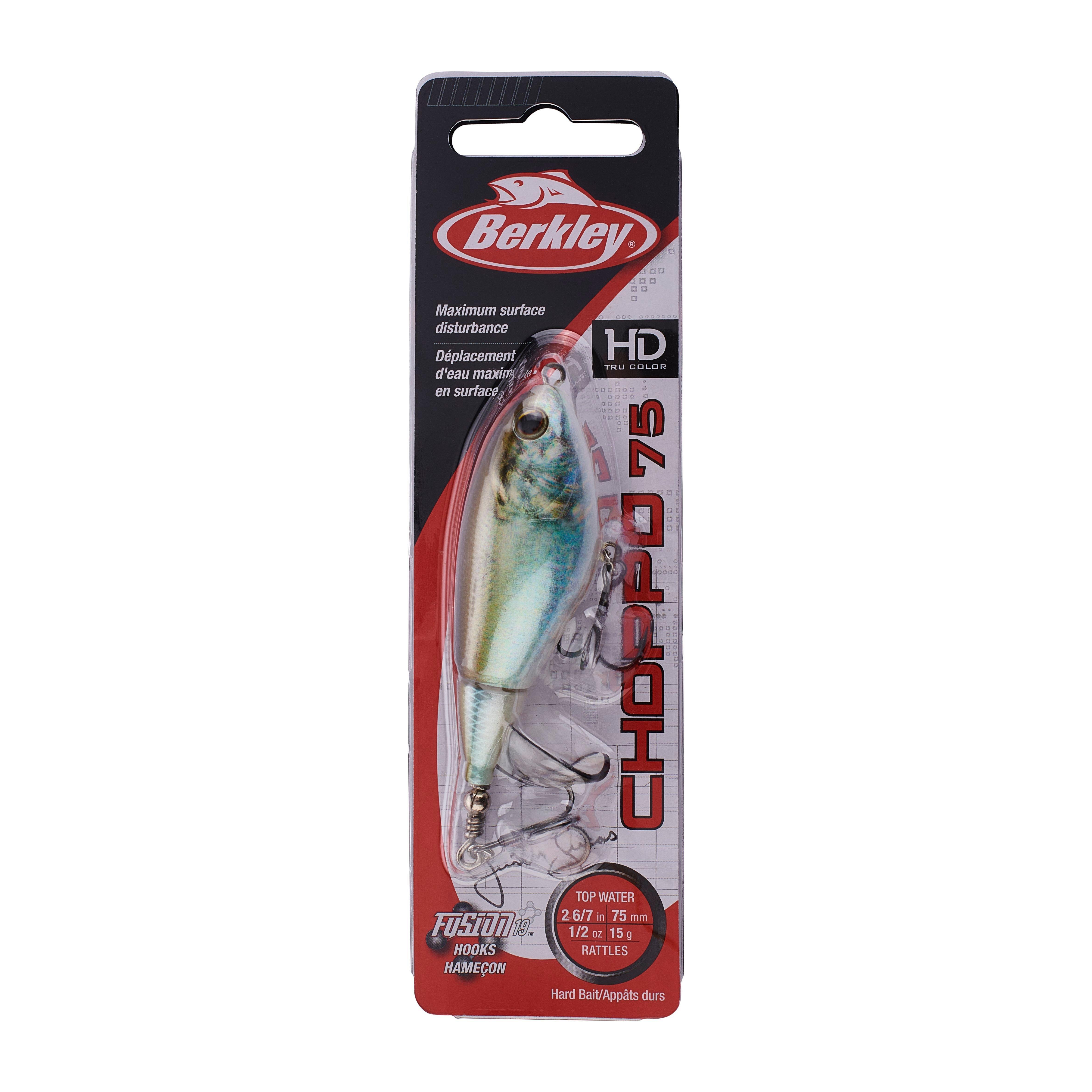 Berkley Choppo Topwater Fishing Lure, HD Blueback Herring, Size 75 (1-Count)