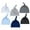 Light Blue;Black;Black and White Stripes;Gray;Dark Blue;White, variant on SILVERCELL 6 Pack Newborn Baby Hospital Hat for Boys and Girls Solid Color Cotton Knot Beanie Hats for 0-6 Months Infant
