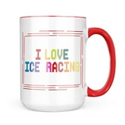 Neonblond I Love Ice Racing, Colorful Mug gift for Coffee Tea lovers
