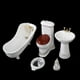 thumbnail image 4 of Juego de baño en miniatura Hugo 5 Uds. Mini Inodoro de Cerám Blanco, 4 of 8
