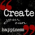 thumbnail image 2 of Greene, Taylor 15x15 Black Ornate Wood Framed with Double Matting Museum Art Print Titled - Creat Your Own Happiness, 2 of 4