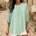 thumbnail image 2 of ZJXFGS Striped Shirt Women Women Oversized Tshirt Boat Neck Tops for Women Striped Oversized Shirt Women Green L, 2 of 4