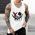 thumbnail image 4 of Camisetas de Tanque de los Hombres Tanque de los Hombres Incolor Gradiente de Impresión Cuello Redondo Correa Delgada Fuga Atrás Regular Casual Deportes Blusas de Tanque, 4 of 5