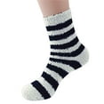 thumbnail image 2 of FYDUU Women Warm Winter Socks Fuzzy Socks Warm Winter Slipper Fluffy Sleep Home Fleece Soft Socks Cozy Comfy Striped Socks For Mens Womens, 2 of 4