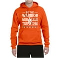 thumbnail image 2 of Wild Bobby Be The Warrior God Called You To Be Inspirational/Christian Unisex Graphic Hoodie Sweatshirt, Orange, 3X-Large, 2 of 5