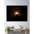 thumbnail image 2 of Flame And Shadow Poster Wall Art, Modern Wall Decor For Living Room Bedroom, 16x24 UNFRAMED, 2 of 3