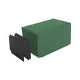 thumbnail image 4 of Caja de baraja de cartas coleccionables duradera para más de 100 cartas, estuche de juego para cartas de colección verde, 4 of 8