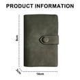 thumbnail image 2 of Apuakthei - Cartera pequeña de piel plegable para mujer, con ranuras para tarjetas, ventana de identificación, monedero con cremallera, 2 of 6
