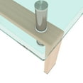 thumbnail image 5 of Glass Coffee Table, Rectangle Clear Coffee Table Modern Side Center Tables for Living Room Conversation Leisure Occasions, 5 of 7