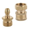 thumbnail image 1 of Adaptador rápido 2pcs M22 Y M22 Sunnimix Conector de manguera de lavadora a presión, 1 of 8