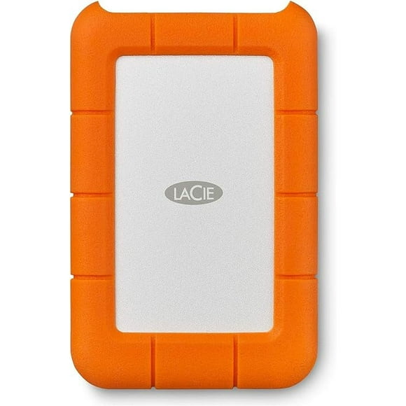 LaCie LAC9000633 Rugged Mini 4TB Disque Dur Externe Portable HDD – USB 3.0 USB 2.0 Compatible, Chute de Choc Poussière Pluie Lecteur de Navette Résistant, pour Mac et PC