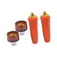 thumbnail image 4 of davian 4 Pieces Welding Cable Connector TIG Welding Panel Connector Quick Fitting Plug Socket Copper Premium Construction Suitable for Repair Replacement Red, 4 of 8