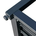 thumbnail image 4 of Krikacy Chestnut LUX Modern Aluminum Outdoor End Table, All-Weather Side Table,for Porch,Black, 4 of 6