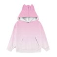 thumbnail image 4 of XXWXYD Girls Cat Ear Hoodie Kids Cute Fashion Fleece Hooded Sweatshirt with Pocket Casual Trendy Oversized Long Sleeve Jacket Cute Toddler Girl Hooded Sweatshirt, 4 of 4