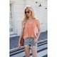 thumbnail image 5 of Camisetas Sin Mangas Plisadas de Verano para Mujer XXL Rosa, 5 of 7