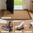 thumbnail image 4 of QiCaiJia Hallway Runner Rug 2x3 ft BrownJute Like Kitchen Runner Mat Rugs Non Slip, Woven Soft Entryway Farmhouse Runner Boho Floor Carpet for Indoor Laundry Hall Backdoor Bedroom Living Room, 4 of 8