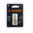thumbnail image 2 of CONECTOR RAPIDO TIPO M NIQUELADO CUERDA 1/4 NPT MACHO 19083 TRUPER Pretul 19083, 2 of 2